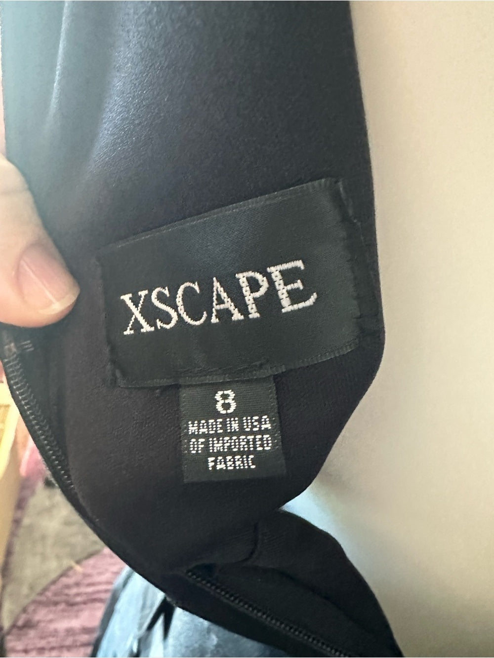 XSCAPE Black Fit & Flare Cocktail Dress