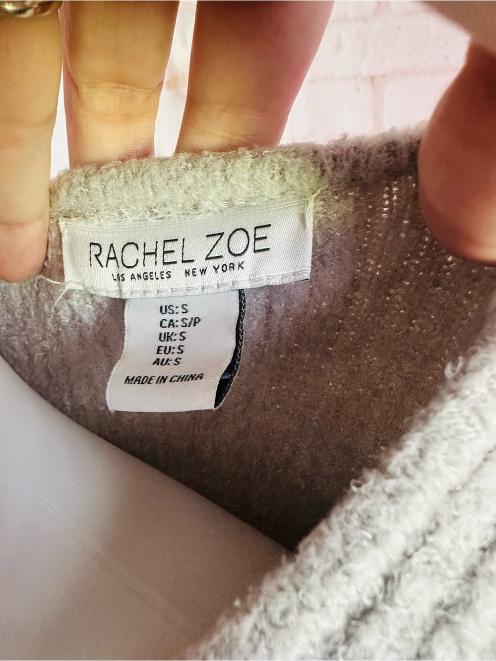 Rachel Zoe Ribbed Knit Sweater