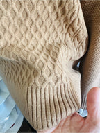 Elie Tahari Cable Knit Turtleneck Sweater
