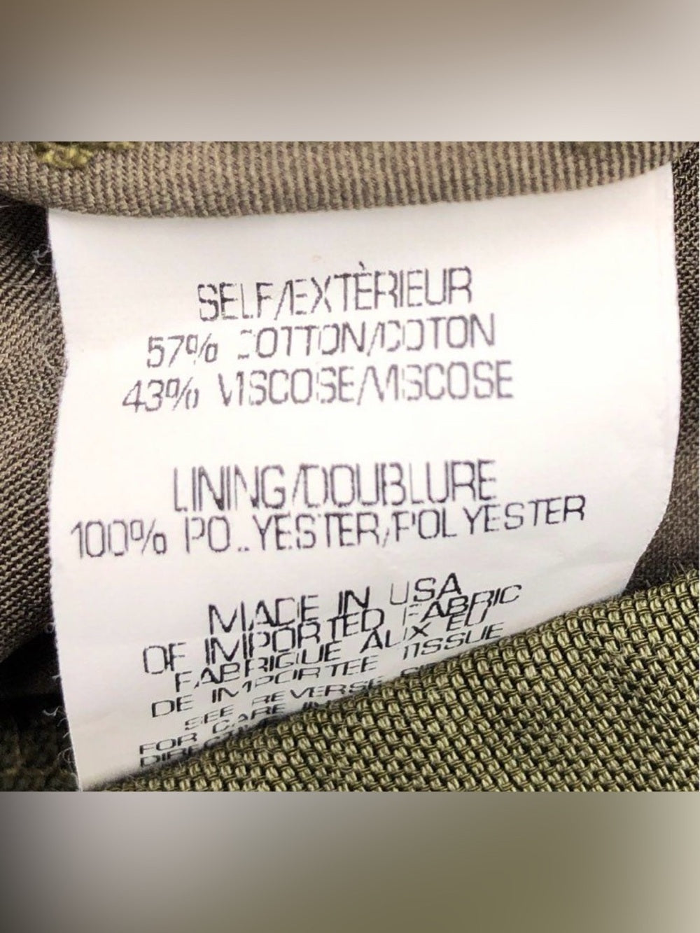 Marisenna T Jubilee Olive Green Tailored Ankle Pants