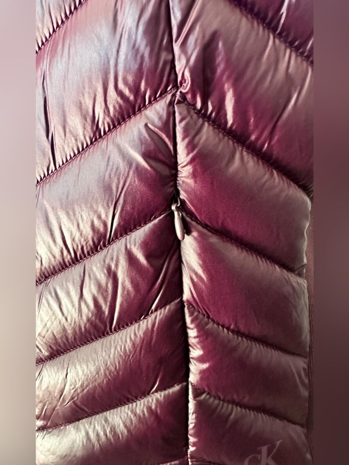 Calvin Klein Quilted Puffer Vest in Plum