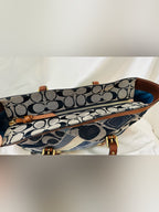 Rare Vintage Coach Signature Denim Patchwork Gallery Tote