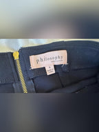 Philosophy Sleek Navy Blue Pencil Skirt