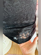 GUESS Black Floral Lace Corset Bodycon Mini Dress