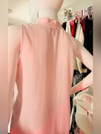 Vince Camuto Blush Pink Sleeveless V Neck Draped Blouse