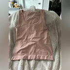 Seamless Fitted Sleeveless Tank Top Womens