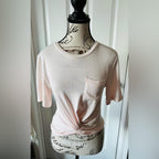 Light Pink Knotted Tee