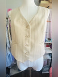 Rachel Zoe Pinstripe Tailored Waistcoat Vest