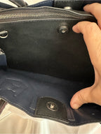GUESS Los Angeles Black Gray G Logo Monogram Satchel Shoulder Bag