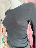 Everlane Long Sleeve Ribbed Crew Neck Top