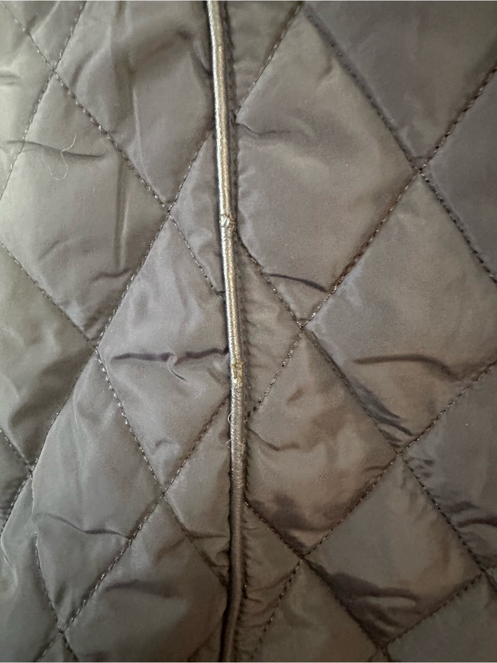 Palomares Navy Quilted Faux Fur Lined Puffer Vest NWT