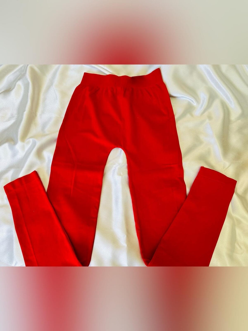 Yelete Red Women’s Stretch Leggings