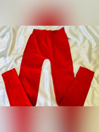 Yelete Red Women’s Stretch Leggings