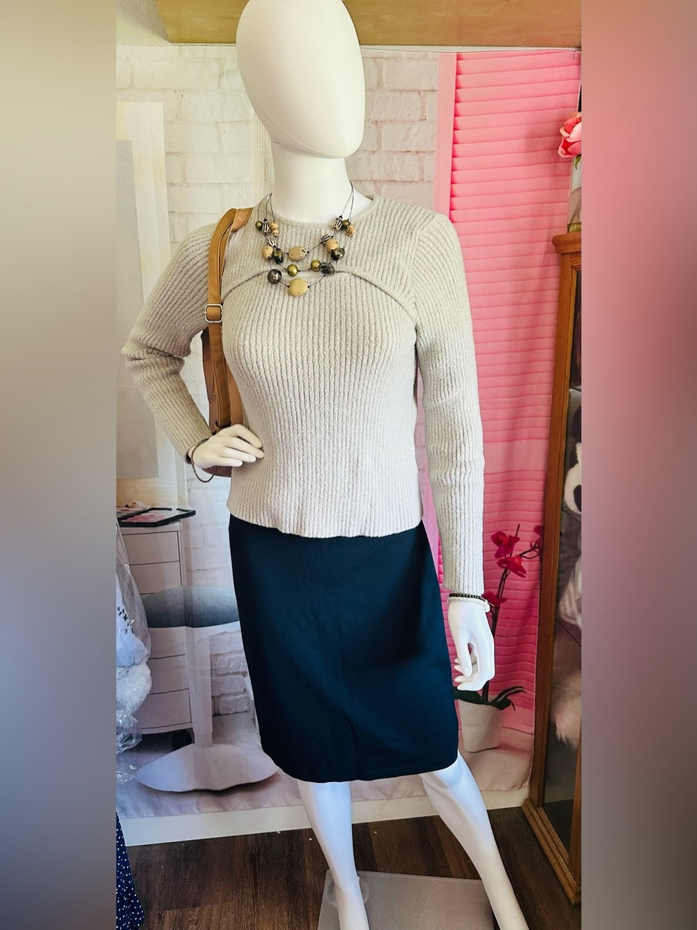 Rachel Zoe Ribbed Knit Sweater