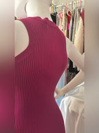 Forever 21 Berry Pink Ribbed Knit Bodycon Midi Dress NWT