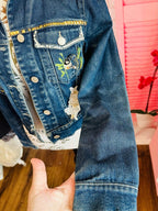 Vintage Paris Blues Embroidered Denim Jacket
