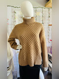 Elie Tahari Cable Knit Turtleneck Sweater
