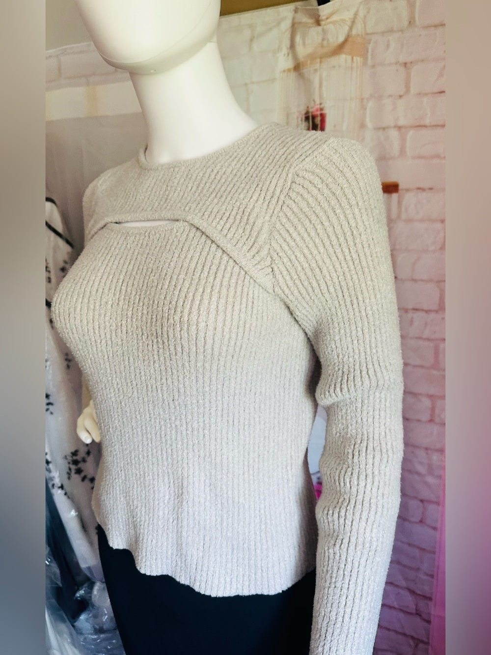 Rachel Zoe Ribbed Knit Sweater