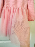 Cat & Jack Pink Quilted Bodice Tulle Dress
