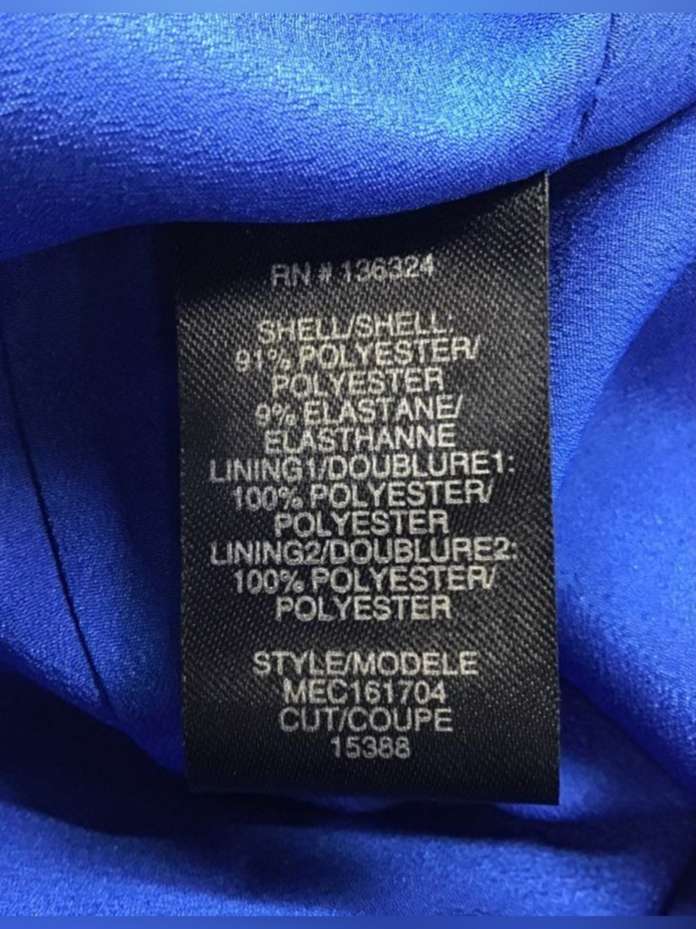 Halston Heritage Women's Lapis Blue Strapless Sweetheart Slit Maxi Dress