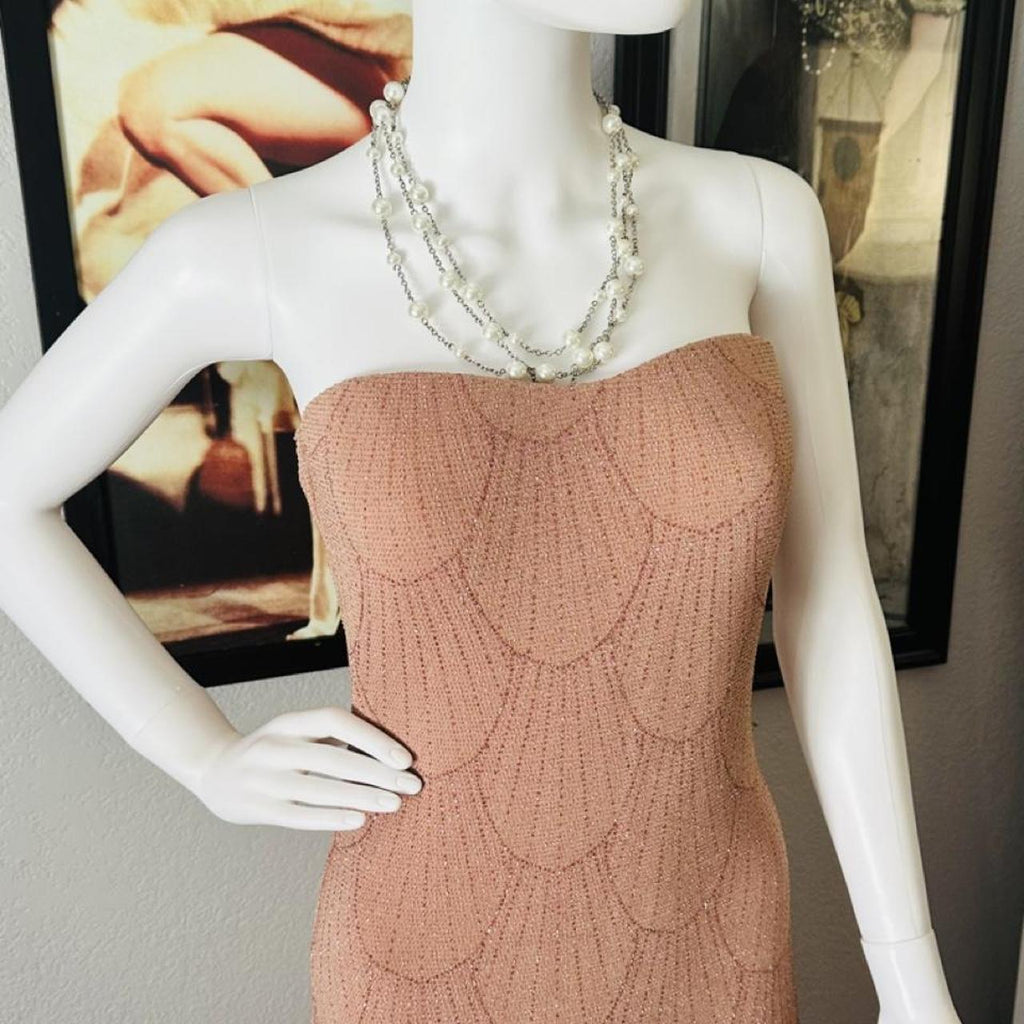 Windsor Dusty Rose Strapless Sequin Mermaid Gown