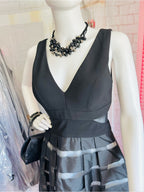 XSCAPE Black Fit & Flare Cocktail Dress