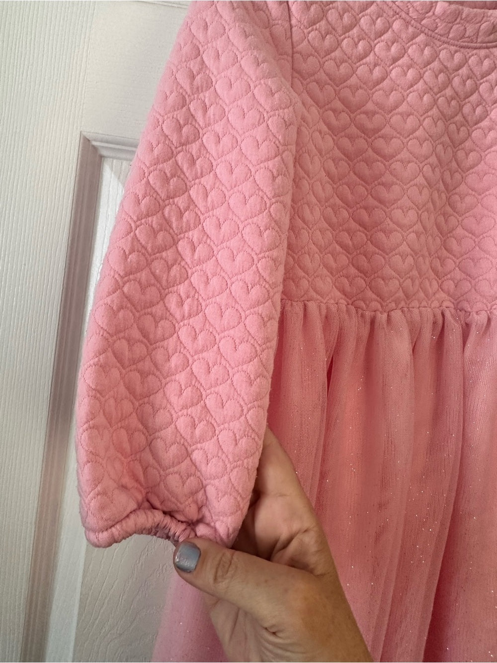 Cat & Jack Pink Quilted Bodice Tulle Dress