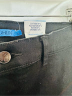 J. McLaughlin Rainey Black Jeans Front Slit Pants Size 10 NWT