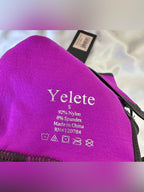Yelete Purple Sports Bra with Black Trim