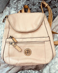 Giani Bernini Blush Pink Pebbled PVC Backpack