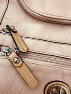 Giani Bernini Blush Pink Pebbled PVC Backpack