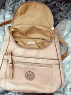 Giani Bernini Blush Pink Pebbled PVC Backpack