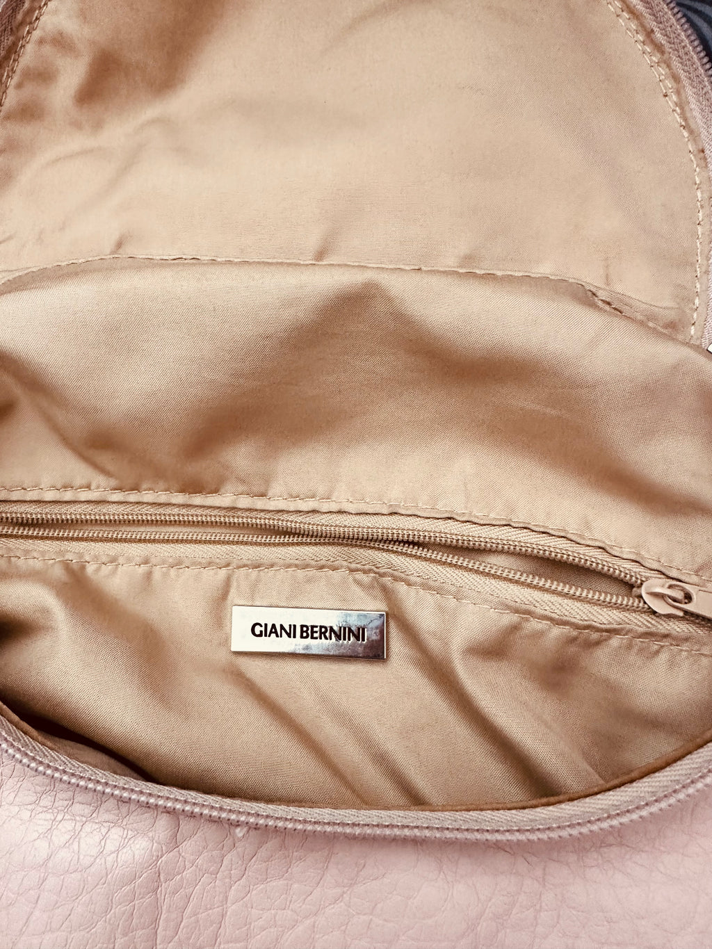 Giani Bernini Blush Pink Pebbled PVC Backpack