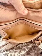 Giani Bernini Blush Pink Pebbled PVC Backpack