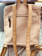 Giani Bernini Blush Pink Pebbled PVC Backpack