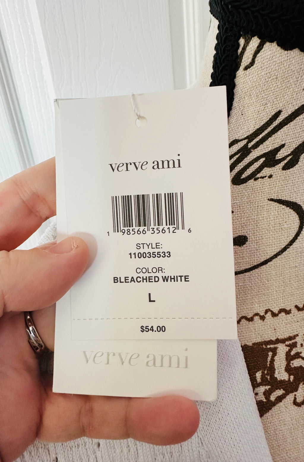 Verve Ami White Open-Front Knit Cardigan with Subtle Dot Detail