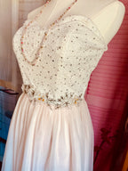 Masquerade Ivory and Pale Pink Beaded Party Dress