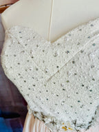 Masquerade Ivory and Pale Pink Beaded Party Dress