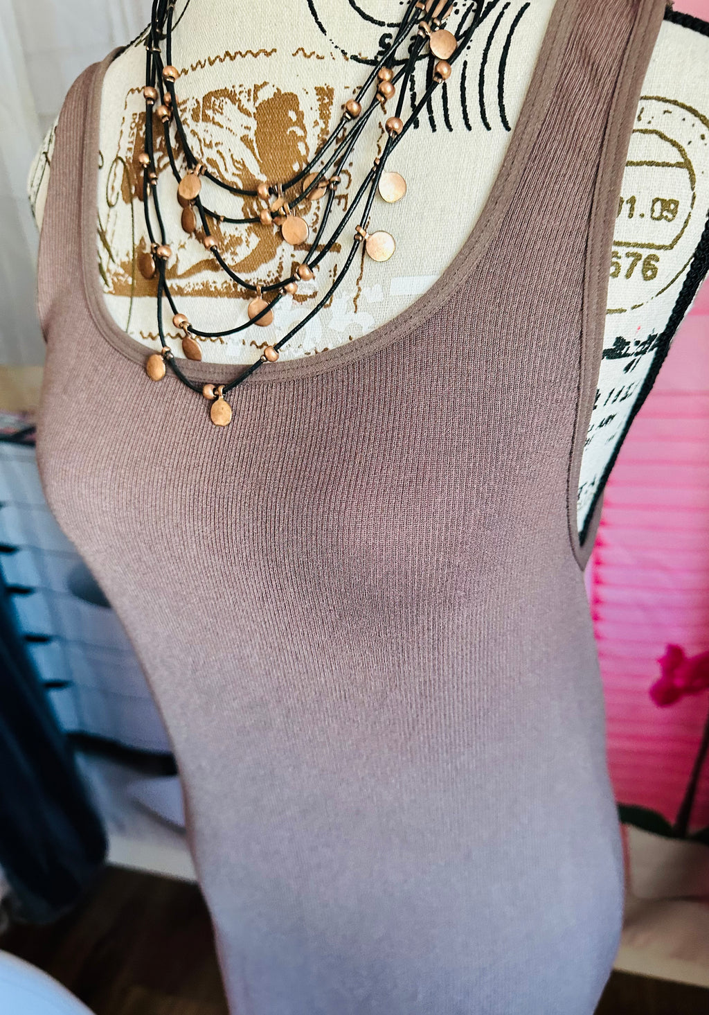 Savvi Lalani Brown Bodycon Dress