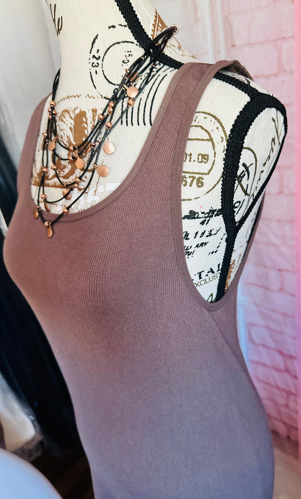 Savvi Lalani Brown Bodycon Dress