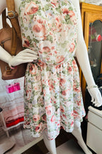 Guess Floral Chiffon Halter Dress