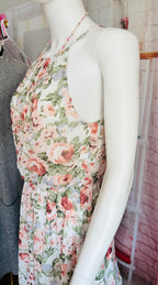 Guess Floral Chiffon Halter Dress