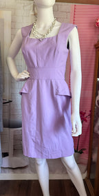 White House Black Market Lavender Peplum Sheath Dress