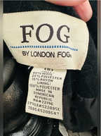 Fog by London Fog Black Wool Blend Pea Coat
