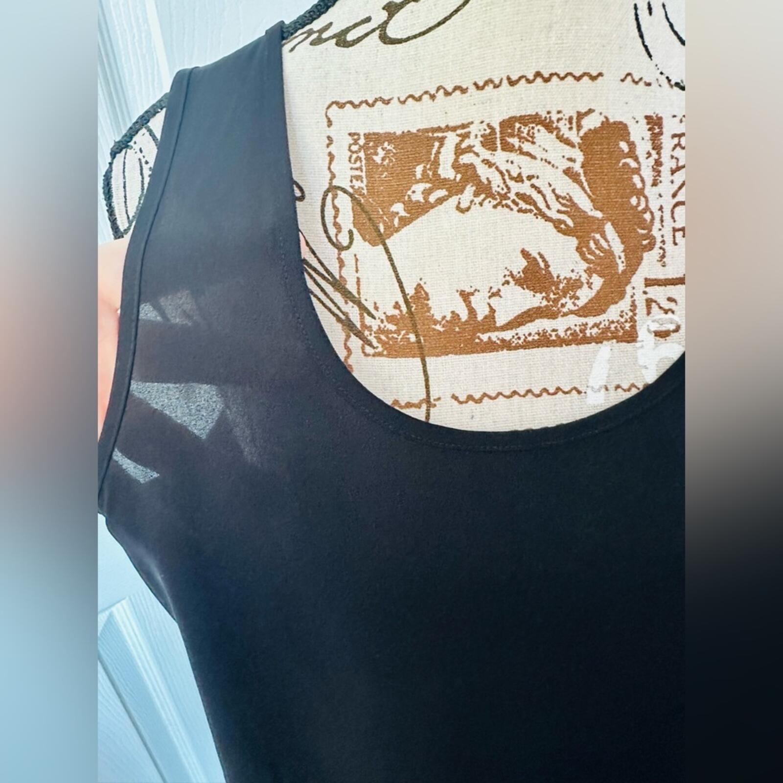 Express Black Sheer Sleeveless Blouse