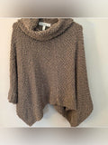 Generation K Popcorn Knit Cowl Neck Poncho Sweater
