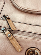 Giani Bernini Blush Pink Pebbled PVC Backpack
