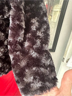 My Michelle Black Faux Fur Cropped Teddy Jacket