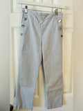 Katherine Barclay Light Blue Pinstriped Sailor Pants