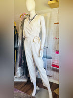 1.STATE Sleeveless Wrap Front Soft Twill Jumpsuit